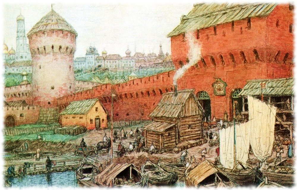 Кремль при Иване III. А. Васнецов 