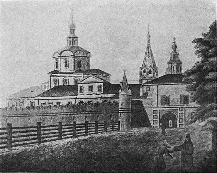 Андрониев монастырь в XVIII веке