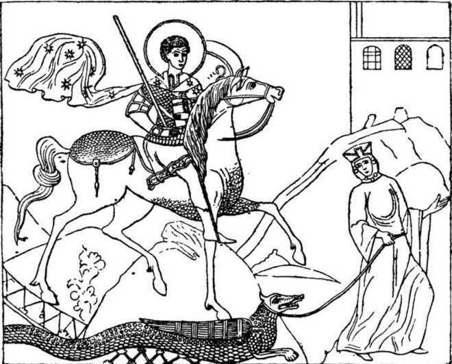Св. Георгий Победоносец в Рюриковой крепости в Ладоге. XII век